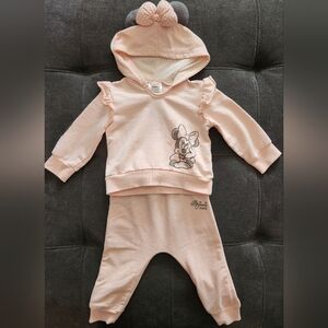 Disney Light Pink Minnie Mouse Sweater Set